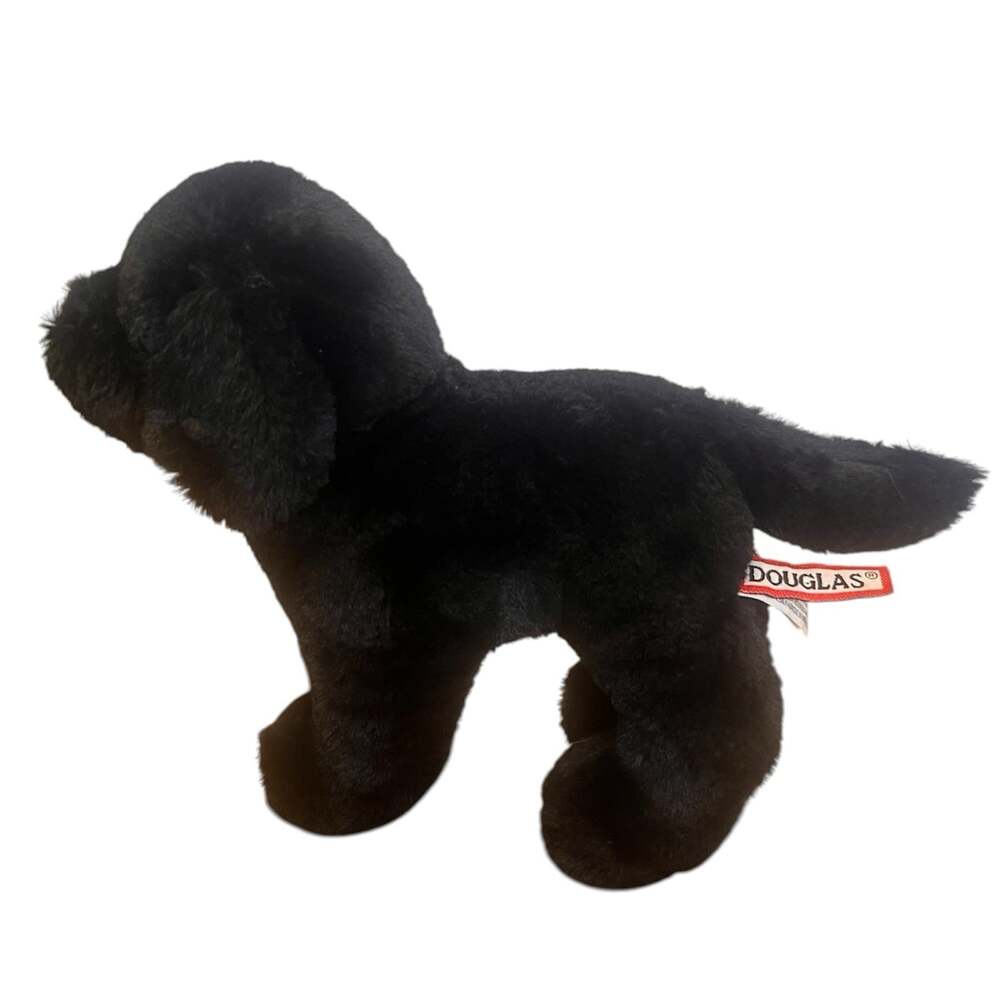 Douglas Cuddle Abraham Black Lab 8" Plush Stuffed Animal Toy #3997 Floppy Ears
